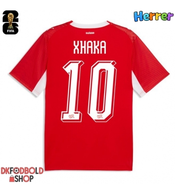 Schweiz Granit Xhaka #10 Hjemmebanetrøje VM 2026 Kort ærmer